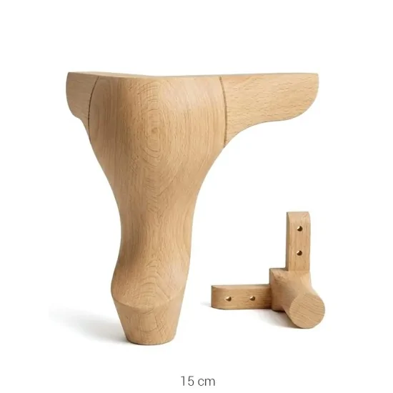 FT03 15 cm Kulaklı Lükens Ayak Ahşap Boyanabilir Obje