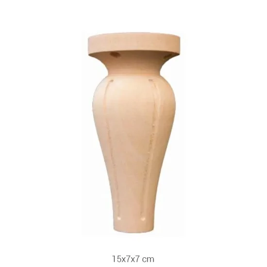 FT29 Torna Ayak (15 cm) Ahşap Boyanabilir Obje