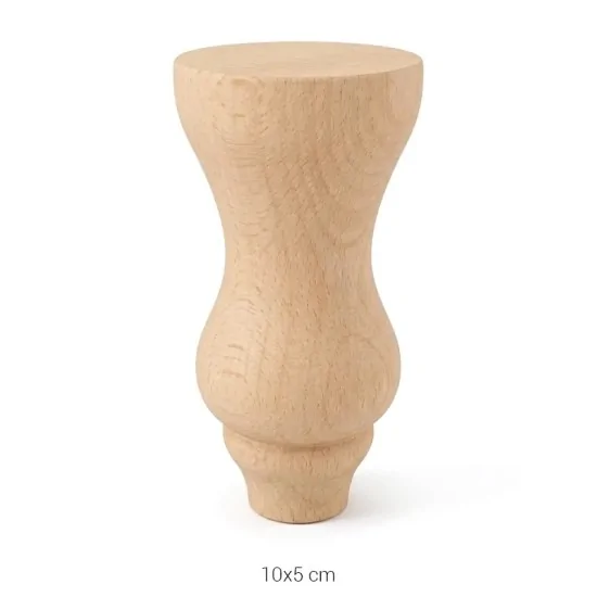 FT46 Torna Ayak (10 cm) Ahşap Boyanabilir Obje