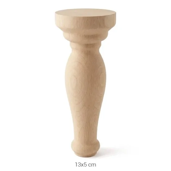 FT47 Torna Ayak (13 cm) Ahşap Boyanabilir Obje