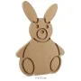 H063 Oturan Tavşan Ahşap Boyanabilir Obje