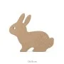 H064 Tavşan Ahşap Boyanabilir Obje