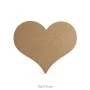 H45 18 mm İçi Dolu Kalp Ahşap Boyanabilir Obje