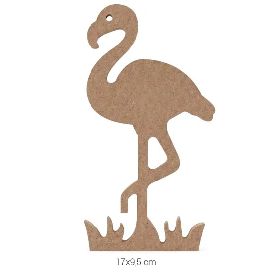 H54 18 mm Flamingo Ahşap Boyanabilir Obje