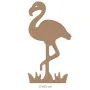 H54 18 mm Flamingo Ahşap Boyanabilir Obje