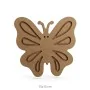 H61 18 mm İşlemeli Kelebek Ahşap Boyanabilir Obje