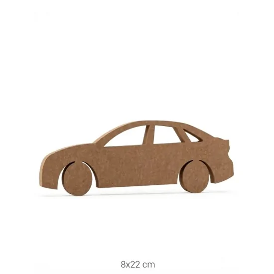 H90 18 mm Araba Ahşap Boyanabilir Obje