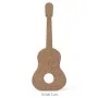 H93 18 mm Gitar Ahşap Boyanabilir Obje
