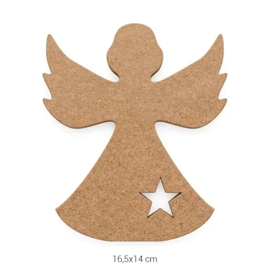 H121 Melek Ahşap Boyanabilir Obje