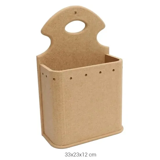 KP120 Delikli Kapıcı Kutusu Ahşap Boyanabilir Obje