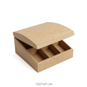 AHŞAP BOMBE ÇAY KUTUSU KU216