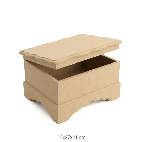 KU230 3.No Yüksek Kutu Ahşap Boyanabilir Obje