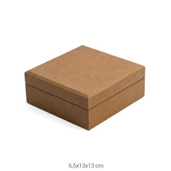 KU262 Kare Geçme Kutu Ahşap Boyanabilir Obje