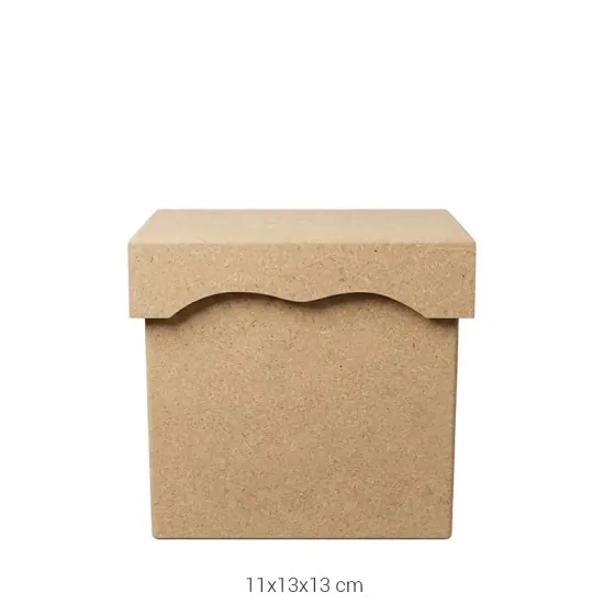 KU265 Küçük Saklama Kabı Ahşap Boyanabilir Obje