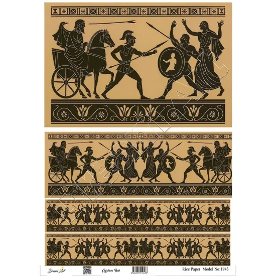 Model 1943 DreamArt Pirinç Dekopaj Kağıdı