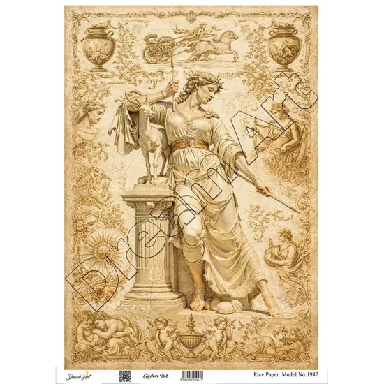 Model 1947 DreamArt Pirinç Dekopaj Kağıdı