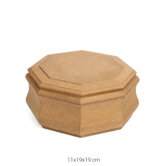 KU294 Yuvarlak Freze Kutu Ahşap Boyanabilir Obje