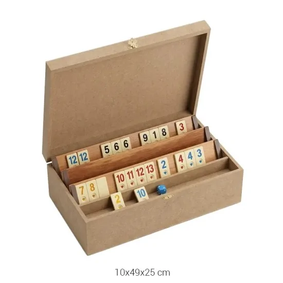 KU307 Okey Kutusu Ahşap Boyanabilir Obje