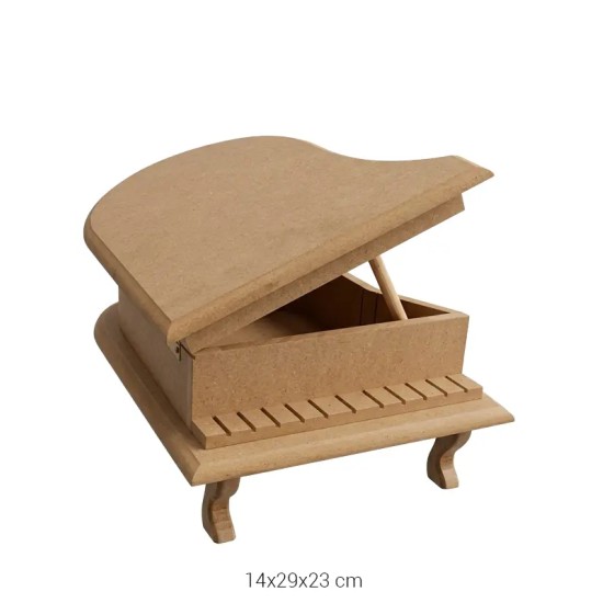 KU312 Piyano Kutu Ahşap Boyanabilir Obje