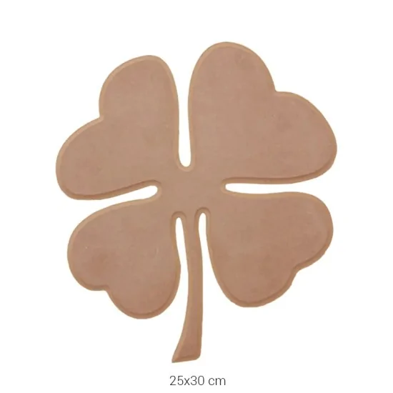 L132 Yonca Supla Ahşap Boyanabilir Obje