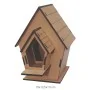 L318 Demonte Kuş Evi Ahşap Boyanabilir Obje