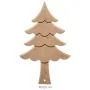 L383 Yılbaşı Ağacı Sunumluk Ahşap Boyanabilir Obje