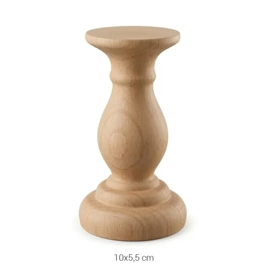 M24 10 cm Kaide Ahşap Boyanabilir Obje