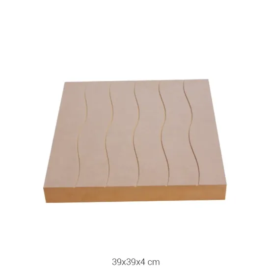 PA190 Küçük Dalgalı Şase Pano Ahşap Boyanabilir Obje