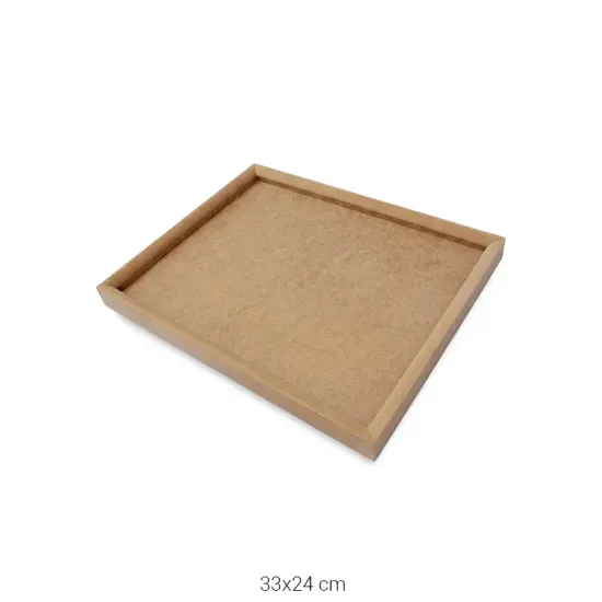 PA219 Küçük Dikdörtgen Çıta Pano Ahşap Boyanabilir Obje