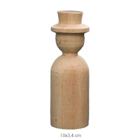 PD01 Peg Doll (10 cm) Ahşap Boyanabilir Obje