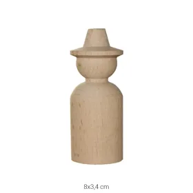 PD18 Peg Doll (8 cm) Ahşap Boyanabilir Obje