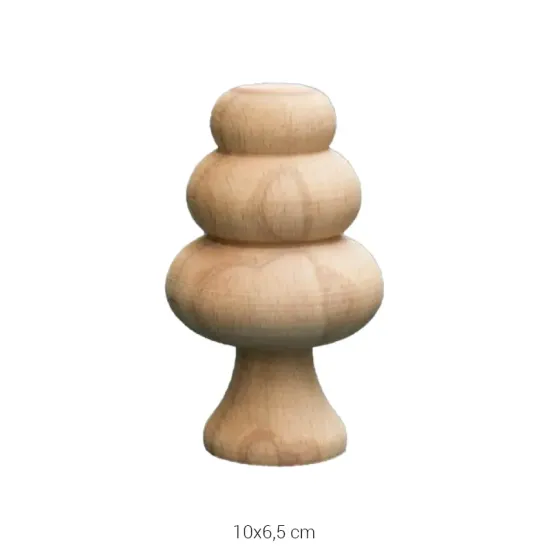 PD25 Ağaç 10 cm Ahşap Boyanabilir Obje