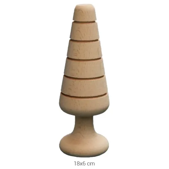 PD27 Ağaç 18 cm Ahşap Boyanabilir Obje