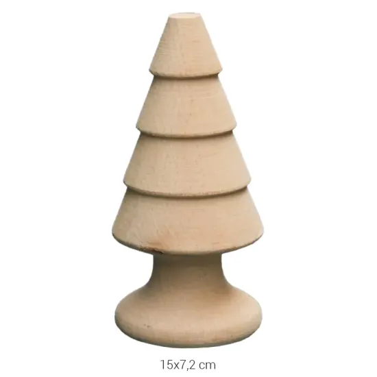 PD28 Ağaç 15 cm Ahşap Boyanabilir Obje