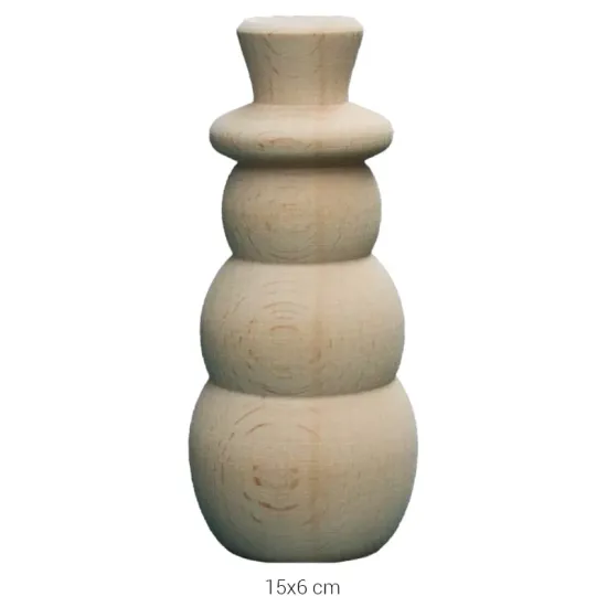 PD30 Kardan Adam 15 cm Ahşap Boyanabilir Obje