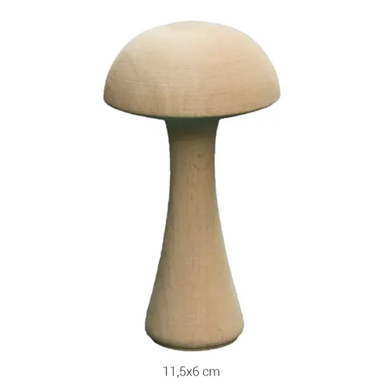 PD32 Mantar 11.5 cm Ahşap Boyanabilir Obje