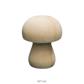 PD35 Mantar 9 cm Ahşap Boyanabilir Obje