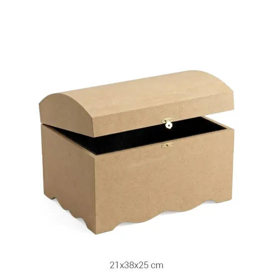 SA411 Büyük Bombe Sandık Ahşap Boyanabilir Obje