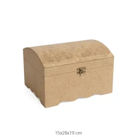 SA413 Bombe Sandık Ahşap Boyanabilir Obje