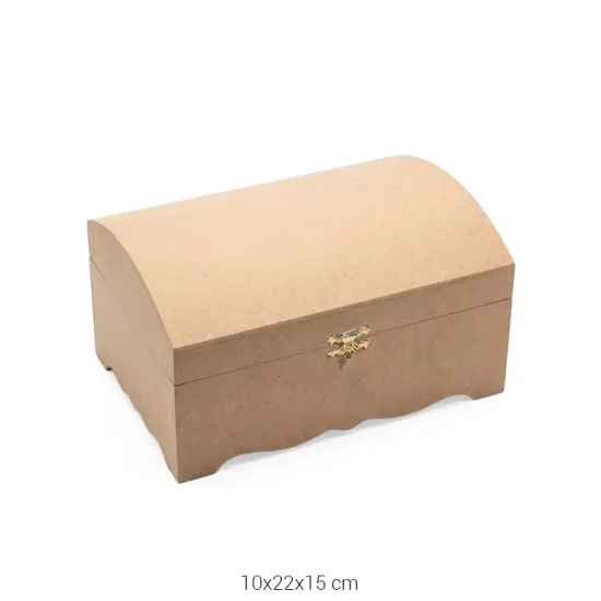 SA418 Bombe Sandık Ahşap Boyanabilir Obje