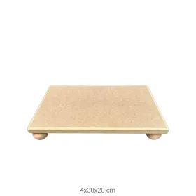 SN30 Dikdörtgen Top Ayaklı Sunumluk Ahşap Boyanabilir Obje