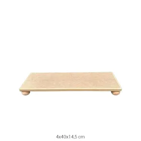 SN31 Uzun Dikdörtgen Top Ayaklı Sunumluk Ahşap Boyanabilir Obje