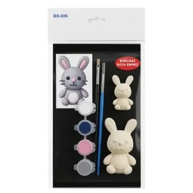 BS006 Tavşan Mini Akrilik Boyama Seti - Çocuklar için Boyama Seti