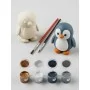 BS011 Penguen Mini Akrilik Boyama Seti - Çocuklar için Boyama Seti