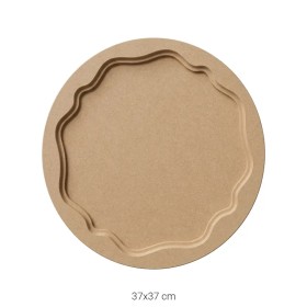 T694 YUVARLAK İÇİ DALGALI TEPSİ