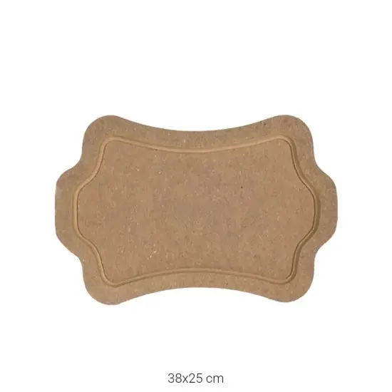 T720 Küçük 10 mm Yamuk Tepsi Ahşap Boyanabilir Obje