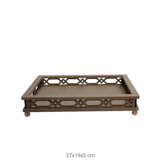 T775 Dik Dörtgen Sunumluk Ahşap Boyanabilir Obje