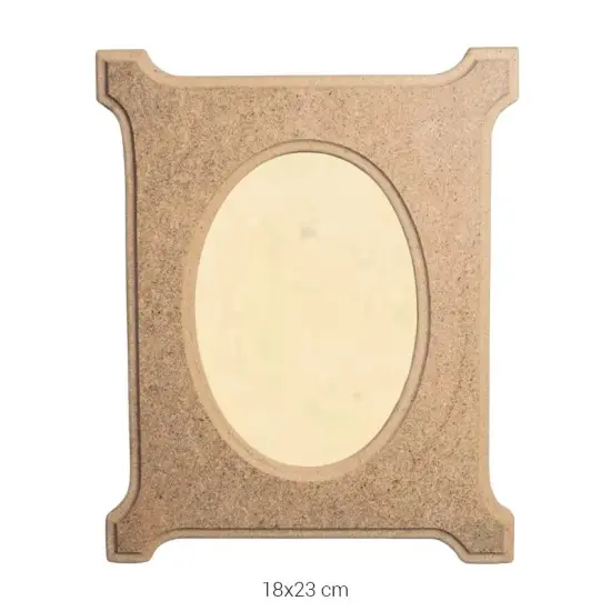 ÇER124 Küçük Resim Çerçevesi Ahşap Boyanabilir Obje