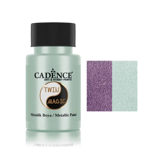 TM01 Açık Yeşil - Kırmızı Twin Magic Metalik Boya 50ML