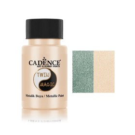 TM04 Yeşil - Şeftali Twin Magic Metalik Boya 50ML